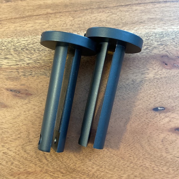 West Elm Modern Overhang Glass Bathroom Shelf in Dark Bronze - Picture 6 of 12